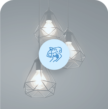 Lights & fixture cleaning
